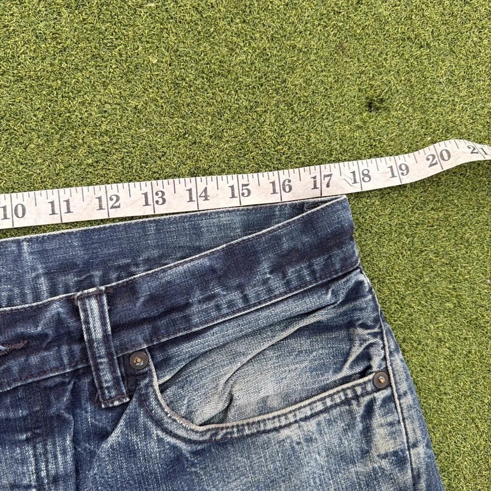 Simon Miller Jeans Mens 34x34 Blue Selvedge Gunnison 001 Narrow Made in USA